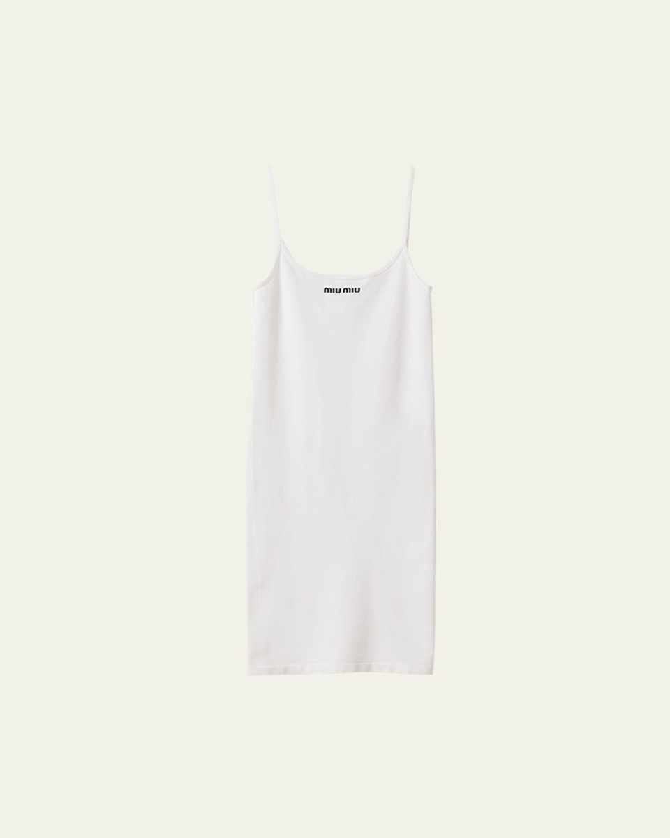 Scoop-Neck Midi Tank Dress
